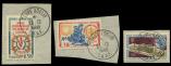 Lot n 2654 -  - T.A.A.F. 26, 27 et 33 : tous oblitrs sur fragments, TB