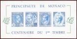 Lot n° 2490 - ** - MONACO BF 33a : Centenaire du 1er timbre, NON DENTELE, TB