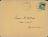Lot n 2623 - <span><img src='https://www.ceres.fr/img/ImgLet.jpg' height=14 width=18 alt='Let' border='0'></span> - SENEGAL 7 : 1f. s. 5c. vert obl. cd ondul DAKAR SENEGAL 2/8/92, seul s. Env., TB