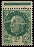 Lot n° 1538 - ** - 518   Pétain,  2f. vert, IMPRESSION sur RACCORD, bdf, TB