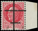 Lot n° 1313 - ** - LILLE 13 : 2f40 rouge, bdf, NON EMIS, surcharge RENVERSEE, TB