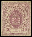 Lot n° 2839 - * - LUXEMBOURG 9 : 30c. violet, TB