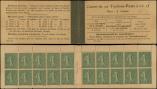 Lot n° 1269 -  - 130-C5    Semeuse Lignée, 15c. vert-olive, n°130d, T V, couv. postale (4 pages), 