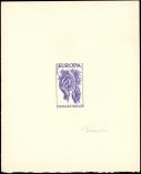 Lot n° 1751 -  - 1122   Europa 1957, épreuve d'artiste en violet, sans la faciale, TB