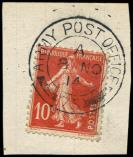 Lot n 1851 -  - N138 obl. ARMY POST OFFICE/75, 8/11/14 s. fragt, TB