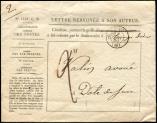 Lot n 596 - <span><img src='https://www.ceres.fr/img/ImgLet.jpg' height=14 width=18 alt='Let' border='0'></span> - Cd T15 PARIS 7/6/50 s. Env. n1131 C.B, lettre renvoye  l'auteur, Taxe 2 au tampon, TB
