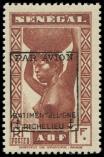 Lot n° 1167 - ** - Poste Aérienne Militaire 6 : 1f. brun-rouge du Sénégal surch. BATIMENT de LIGNE RICHELIEU, TB. S