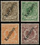 Lot n 2924 - * - CAROLINES 1A/2A et 5A/6A : surcharge T I, TB