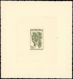 Lot n° 1752 -  - 1123   Europa 1957, 35f., épreuve d'artiste en vert-olive, TB