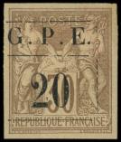 Lot n° 2297 - * - GUADELOUPE 1 : (9p.) lilas-rose, TB