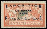 Lot n° 1074 - * - 257A  Expo Le Havre, 2f. orange et vert-bleu, infime ch., TB