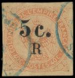 Lot n 2573 -  - REUNION 3 : 5c. sur 40c. orange, obl., pet. cl., aspect TB. S