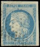 Lot n° 1871 -  - 12   20c. bleu, oblitéré, TB