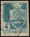 Lot n° 1969 -  - ALGERIE 182d : 4f. bleu, NON DENTELE, obl., TB
