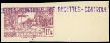 Lot n 2122 - ** - ALGERIE Colis Postaux 126a : 17f40 lilas, NON DENTELE bdf, une pointe de rousseur, sinon TB