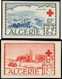 Lot n° 2018 - ** - ALGERIE 300/01 : Croix-Rouge 1952, NON DENTELES, TB