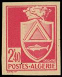 Lot n° 1965 - ** - ALGERIE 180d : 2f40 rose, NON DENTELE, TB