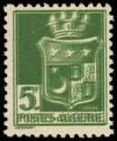 Lot n° 1973 - ** - ALGERIE 183a : 5f. vert-jaune, DOUBLE impression, TB