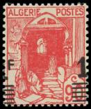 Lot n° 1947 - ** - ALGERIE 158 : 1f. sur 90c. rouge, surcharge A CHEVAL, TB