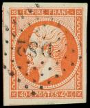 Lot n° 165 -  - 16   40c. orange, grandes marges (2 amorces de voisins), obl. Los. DS2 romain, Superbe