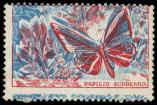 Lot n° 1402 - (*) - VIGNETTES PS 11 : Papilio Supremus, rouge et bleu, PIQUAGE à CHEVAL, fond bleu DECALE, TB