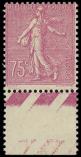 Lot n 2785 - ** - 202a  Semeuse Ligne, 75c. lilas-rose, T II, bdf, TB