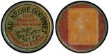 Lot n� 2761 -  - 158   Semeuse Cam�e,  5c. orange sur rouge, Timbre Monnaie AU NEGRE GOURMET, TB
