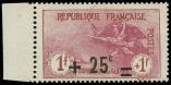 Lot n� 2769 - ** - 168   2�me s�rie Orphelins, +25c. s. 1f. + 1f. carmin, surcharge TRES DEPLACEE, ancienne valeur non barr�e, bdf, TB