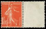 Lot n 2779 - ** - 195   Semeuse Came,  1f.05 vermillon, PLI ACCORDEON, bdf, TB
