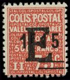 Lot n 2551 - ** - 155D  1f15 sur 75c. rouge, surcharge E, NON EMIS, Yvert N186D, TB