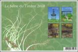 Lot n 2975 - ** - BF 130  Salon du Timbre 2010, 3 ex. : normal, sans dorure et dorure partielle, TB