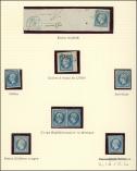 Lot n� 4841 -  - N�14, 8 ex. dont 1 paire avec oblit�rations diff�rentes, 1818 d'Essai, Etoile bleue, Corps Exp. Mexique, etc..., TB